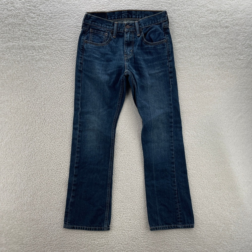 Levis Jeans Mens 29x30 Blue 527 Slim Bootcut Denim Cowboy Rodeo Grunge Y2K